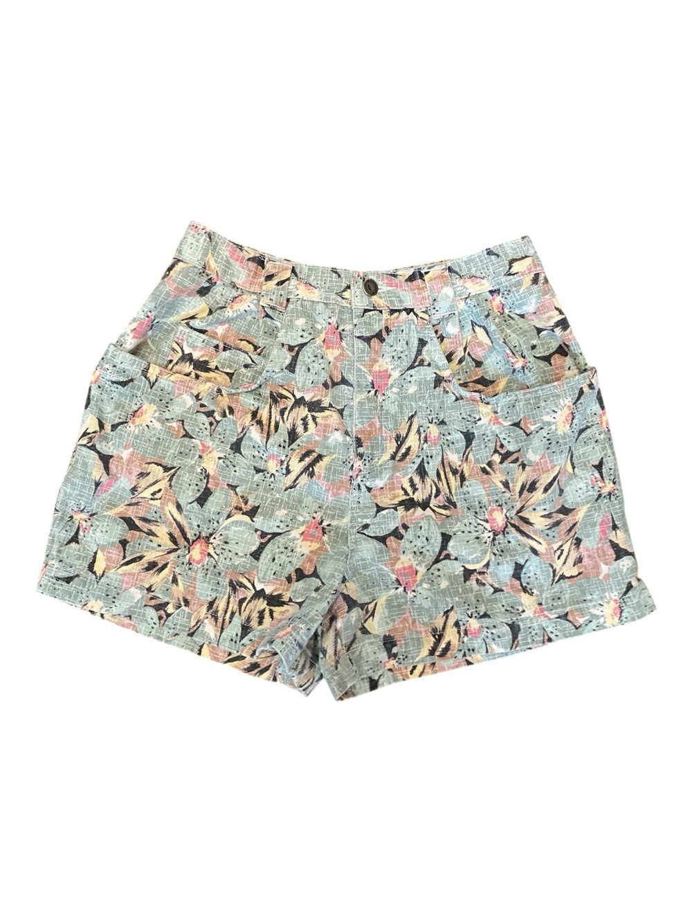 Bonjour Womens Vintage 90s High Rise Cotton Denim Shorts